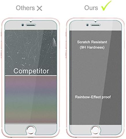 אייפון 8/7 פלוס מגן מסך זכוכית, Etech [3 חבילות] מגן מסך זכוכית מחוסמת עבור Apple iPhone 8 Plus, iPhone 7 Plus [5.5 ”אינץ